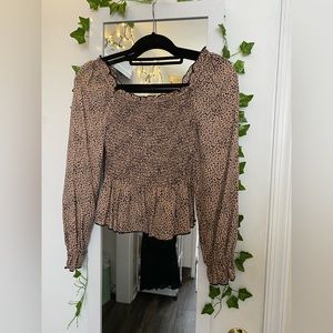 animal print top